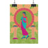 Roller Skating Grecian Goddess Art Print